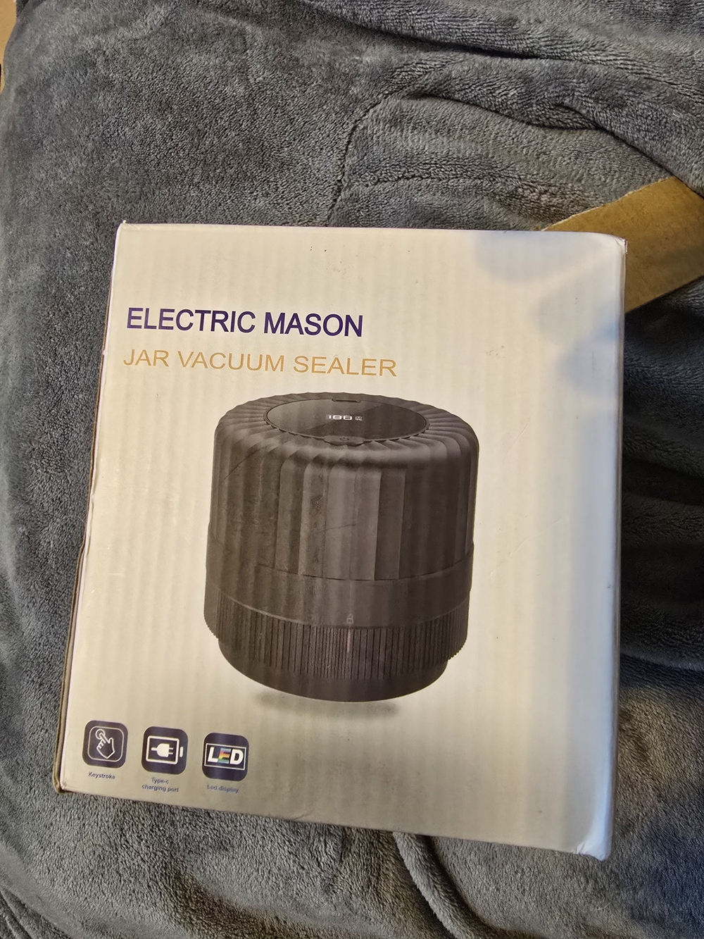 Electric Mason Jar Vacuum Sealer - Black